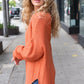 Autumn Vibes Pumpkin Asymmetrical Knit Sweater