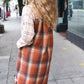 Stand Out Rust & Taupe Color Block Plaid Longline Shacket