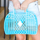 Blue Retro Jelly Tote Bag