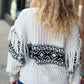 Ready For Anything Taupe & Black Tassel Aztec Sweater