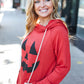 Halloween Jack-O-Lantern Terry Thumb Hole Double Hoodie