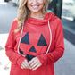 Halloween Jack-O-Lantern Terry Thumb Hole Double Hoodie