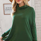 Hunter Green Cashmere Feel Turtleneck Sweater