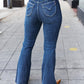 Judy Blue Dark Wash High Rise Flare Back Pocket Detail Jeans