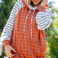 Rust Plaid French Terry Raglan Hoodie