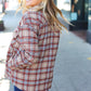 Be You Best Taupe Plaid Quilt Lined Button Down Shacket