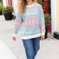 Snow White Nordic Fair Isle Print Cable Knit Hacci Sweater