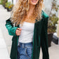 Holiday Stunner Hunter Green Velvet Lapel Blazer