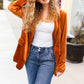 Holiday Stunner Rust Velvet Lapel Blazer