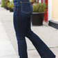 Judy Blue Dark Wash Raw Hem Jeans