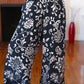 You Got This Navy Paisley Floral Smocked Waist Palazzo Pants