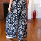 You Got This Navy Paisley Floral Smocked Waist Palazzo Pants