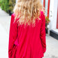 Dazzling Magenta Velvet Lapel Blazer