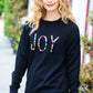 Give Back JOY Jewel Beaded Black Sweater