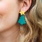 Christmas Tree Clay Dangle Earrings