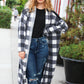 Get To Know You Black Buffalo Plaid Hacci Cardigan