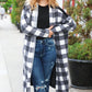 Get To Know You Black Buffalo Plaid Hacci Cardigan