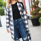 Get To Know You Black Buffalo Plaid Hacci Cardigan