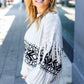 Ready For Anything Taupe & Black Tassel Aztec Sweater