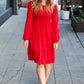 Lady In Red Hacci Fit & Flare Ruffle Dress