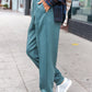 Ash Jade Knit Front Seam Sweatpants