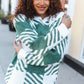 Under The Christmas Tree Green Plaid Soft Brushed Hairy Sweater