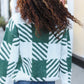 Under The Christmas Tree Green Plaid Soft Brushed Hairy Sweater