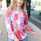 On My Heart Blush Floral Brushed Hacci Sweater Top