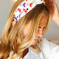 Red White & Blue Gem Cowboy Embellished Top Knot Headband