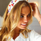 Red White & Blue Gem Cowboy Embellished Top Knot Headband