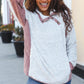 Beautiful You Ivory Sherpa Quilted Snap Button Pullover