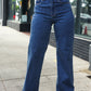 Judy Blue Medium Wash High Waist Wide Leg Jeans