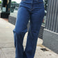 Judy Blue Medium Wash High Waist Wide Leg Jeans