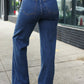 Judy Blue Medium Wash High Waist Wide Leg Jeans