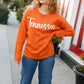 Game Day Orange "Tennessee" Embroidery Pop Up Sweater