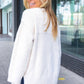 Classic Elegance Ivory Fuzzy Soft Knit Sweater