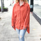 Everyday Rust Button Down Sharkbite Cotton Tunic Top