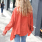 Everyday Rust Button Down Sharkbite Cotton Tunic Top