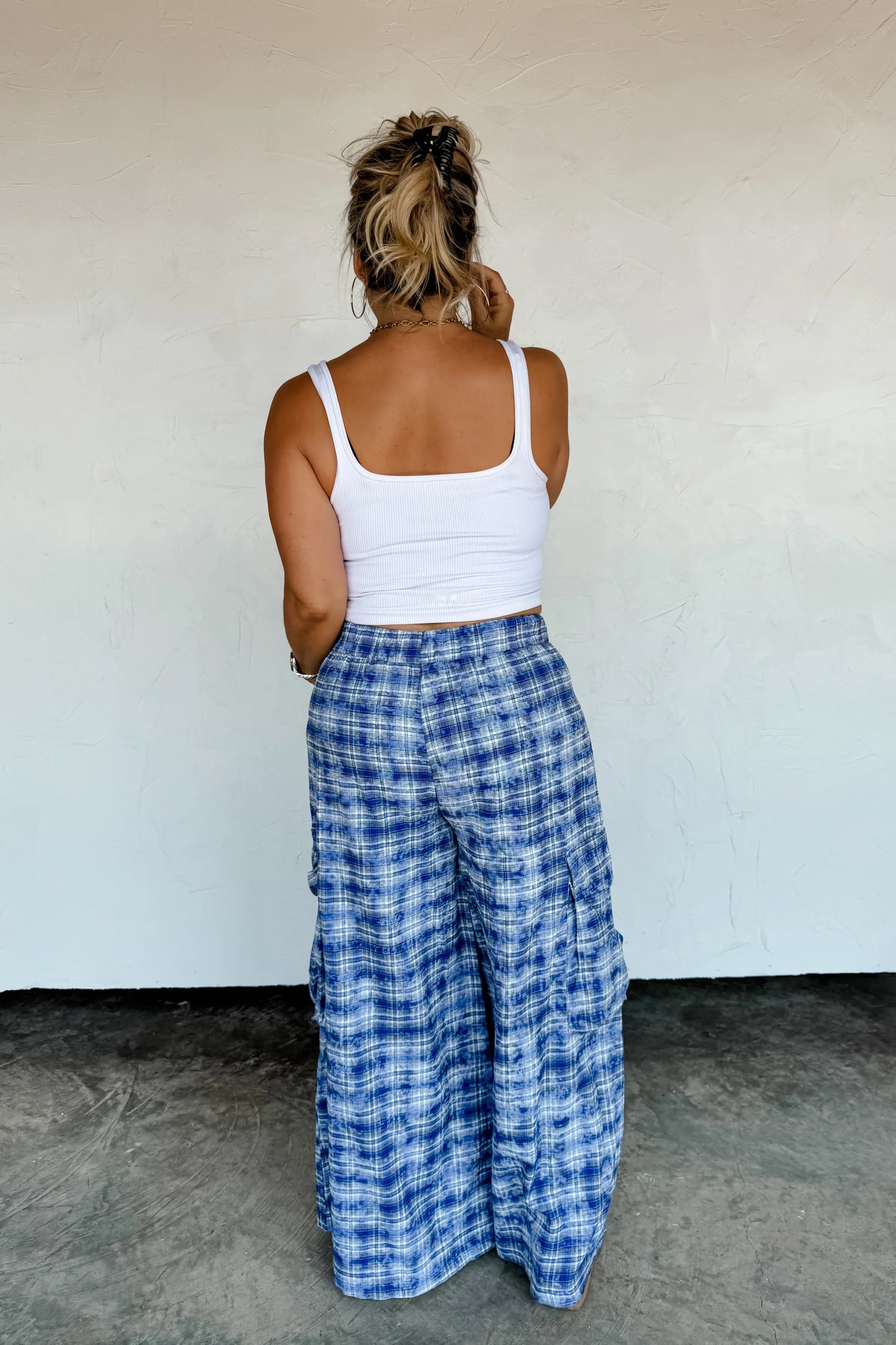 PREORDER: Plaid Behavior Wide Leg Pants