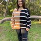 PREORDER: Exceptional Thought Striped Patchwork Sweater in Three Colors