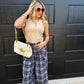 PREORDER: Cayla Crop Plaid Pants in Two Colors