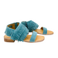 Fringe Star Sandal in Teal