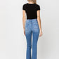 High Rise Flare W/Flare Detail Jeans