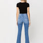 High Rise Flare W/Flare Detail Jeans