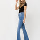 High Rise Flare W/Flare Detail Jeans