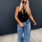 PREORDER: Charlie Cinch Hem Wide Leg Jeans