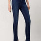 High Rise Slim Straight W/Slit