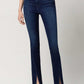 High Rise Slim Straight W/Slit