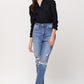 Super High Rise Stretch Mom Jeans