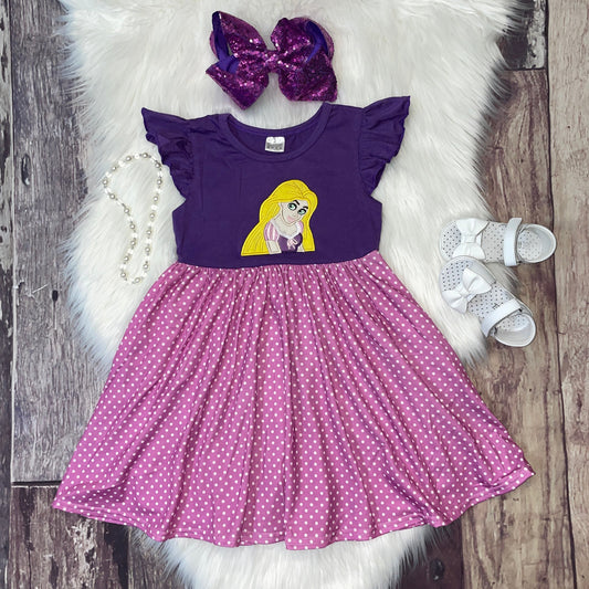 Embroidered Princess Twirl Dress - Magic Hair Princess